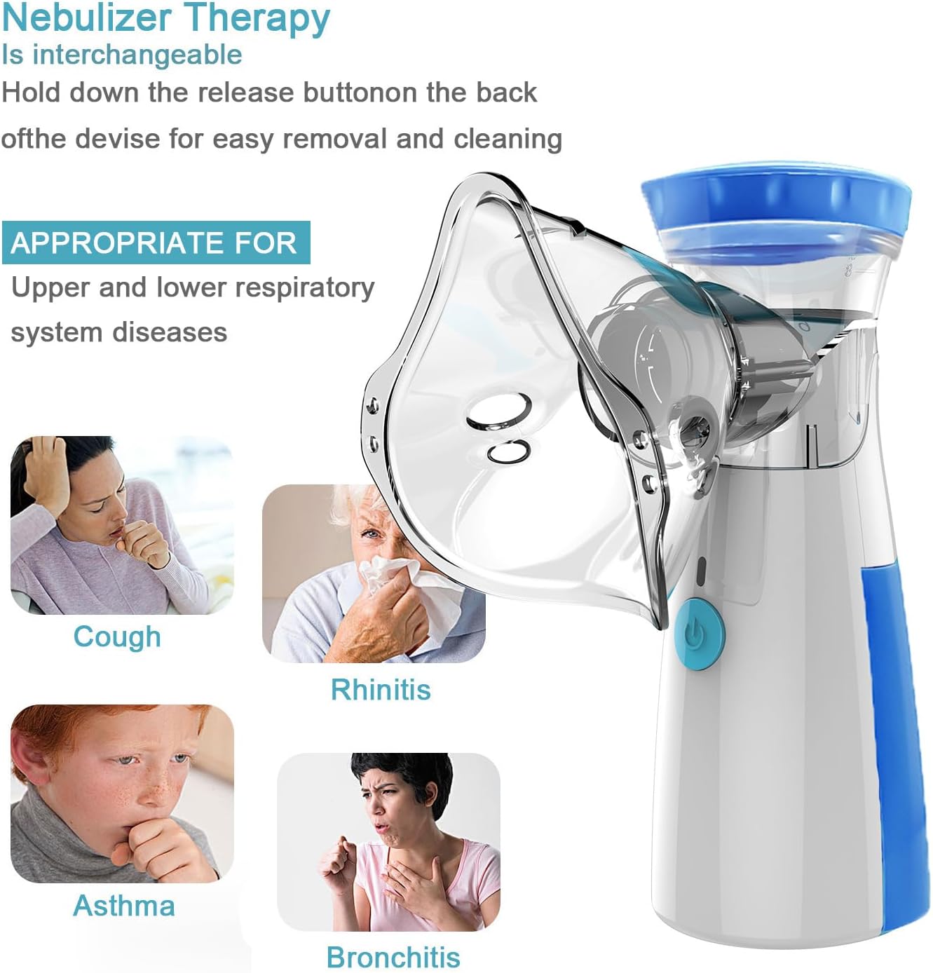 Portable Ultrasonic Rechargeable Mesh Nebulizer Machine